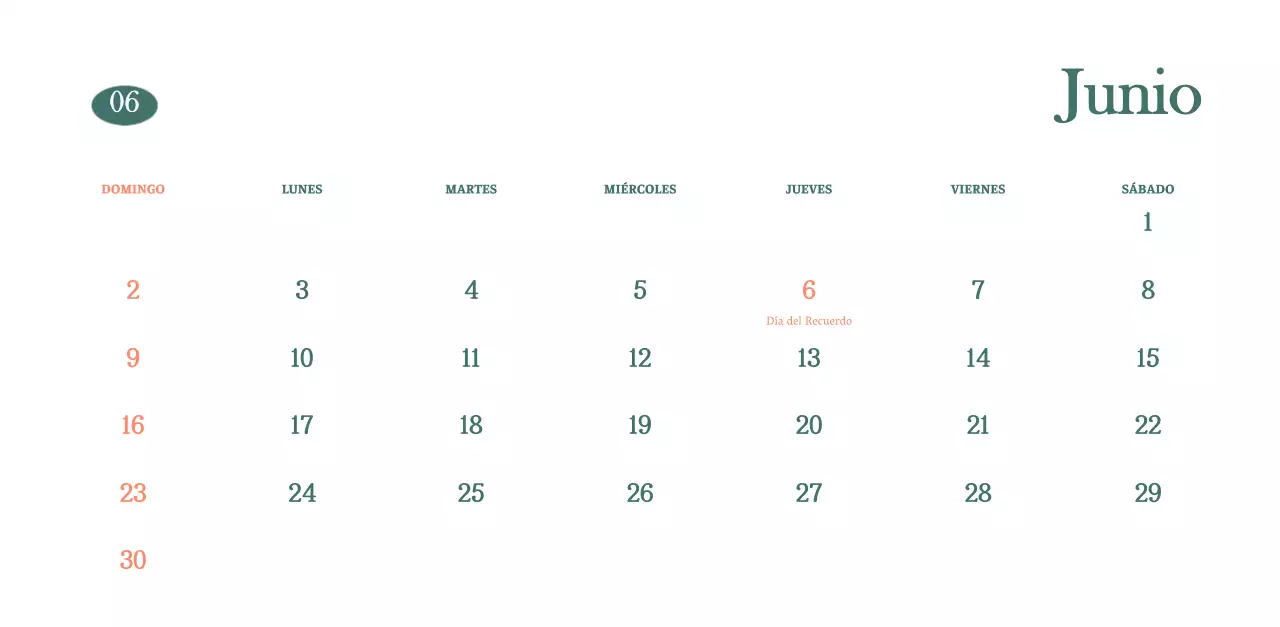 Calendario de cafés con recomendaciones de bebidas del mes