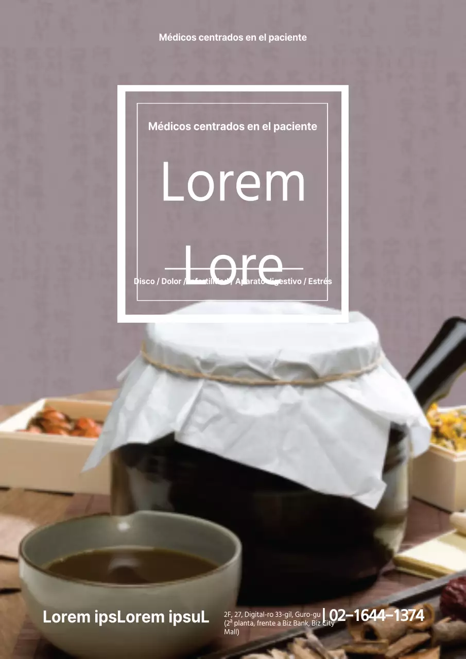 Promocione su hospital con una foto de un paisaje hospitalario azul