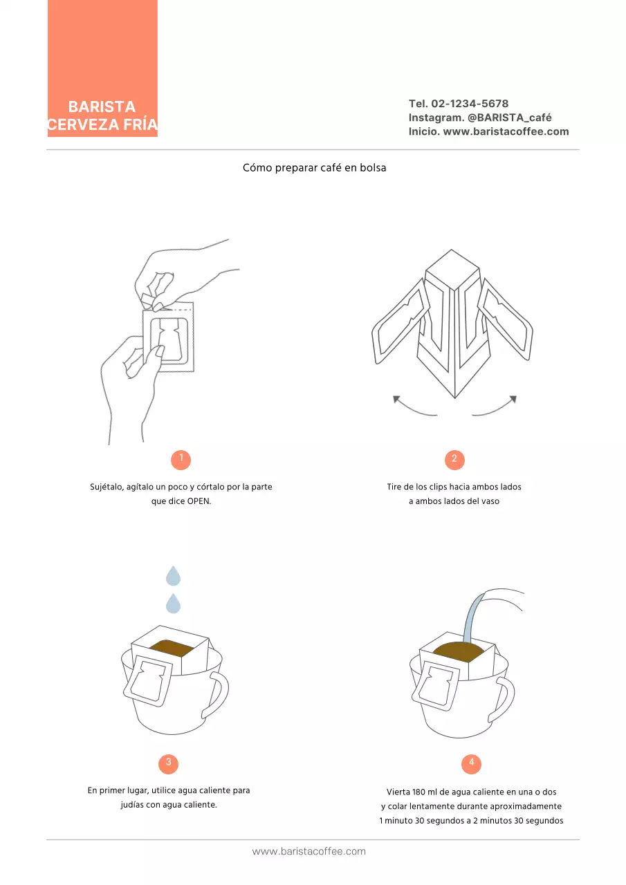 Braunton Cafe guía de productos diseño promocional