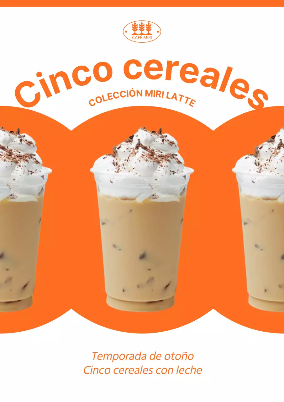 Promocione los nuevos menús de otoño con conceptos en naranja brillante