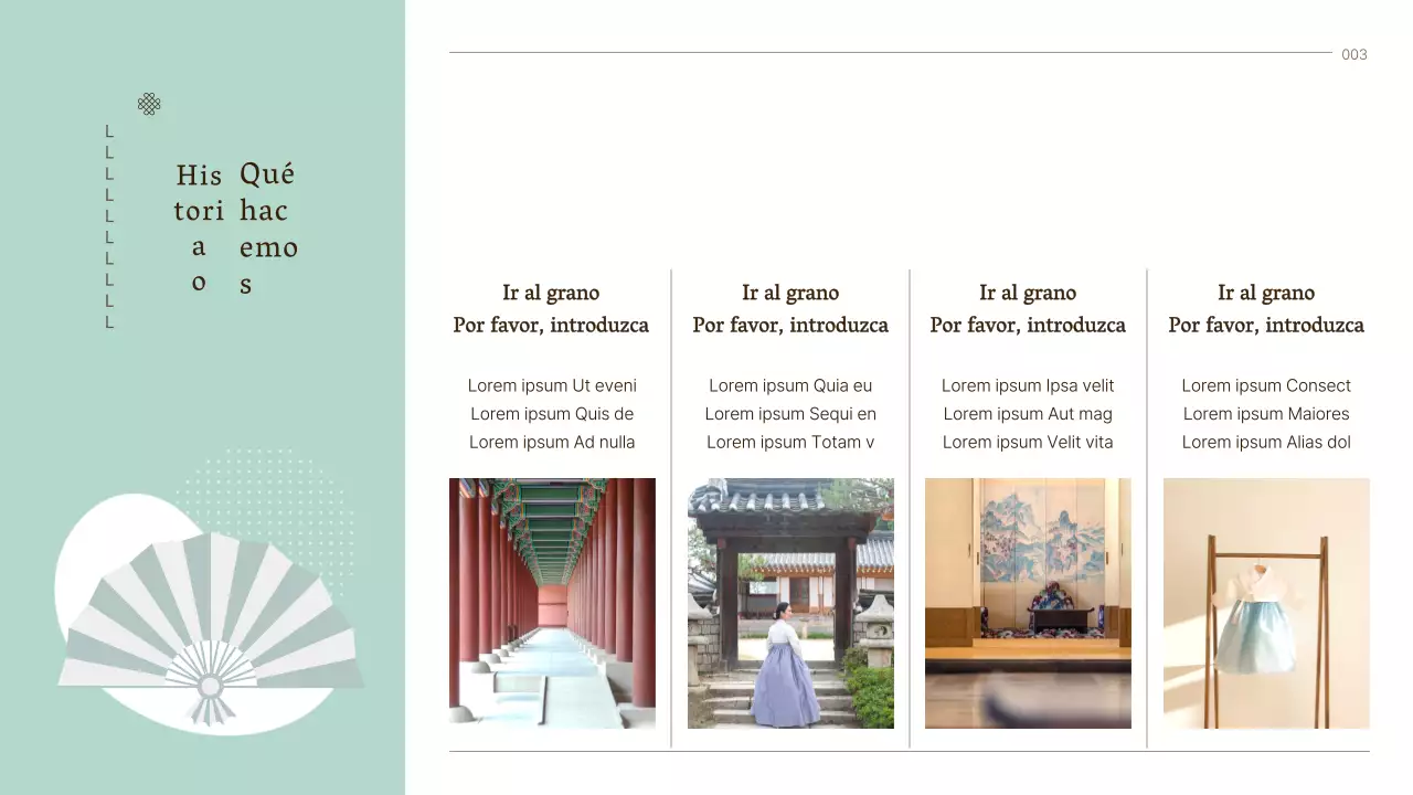 Una guía de la experiencia tradicional con el color marrón de los iconos coreanos