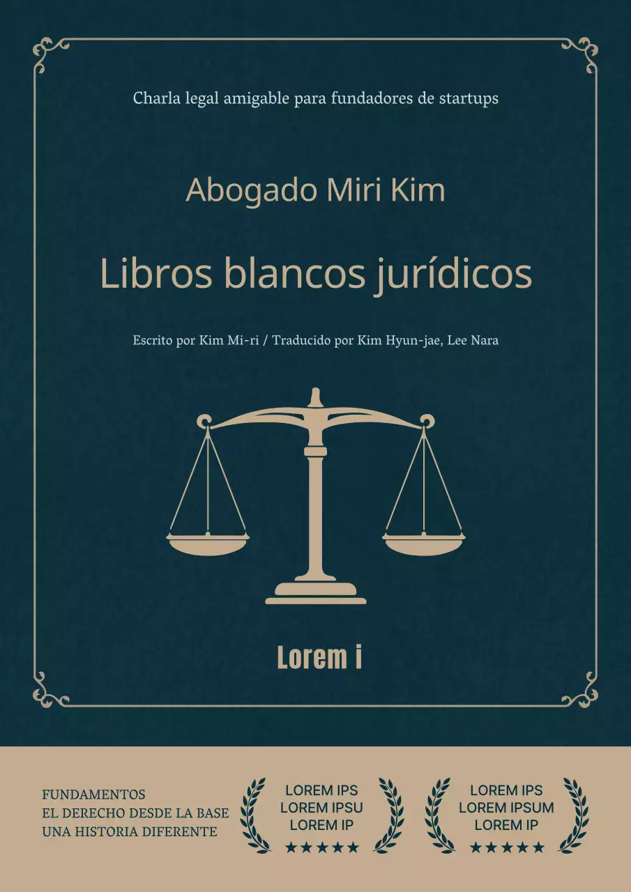 Una versión sencilla y azul marino de la ley