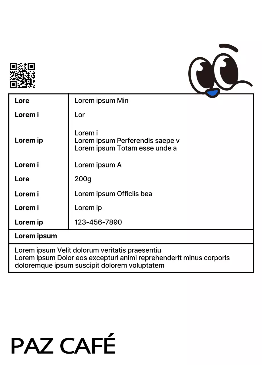 Diseño lindo granos de café con azul y rojo taza de café carácter ilustraciones