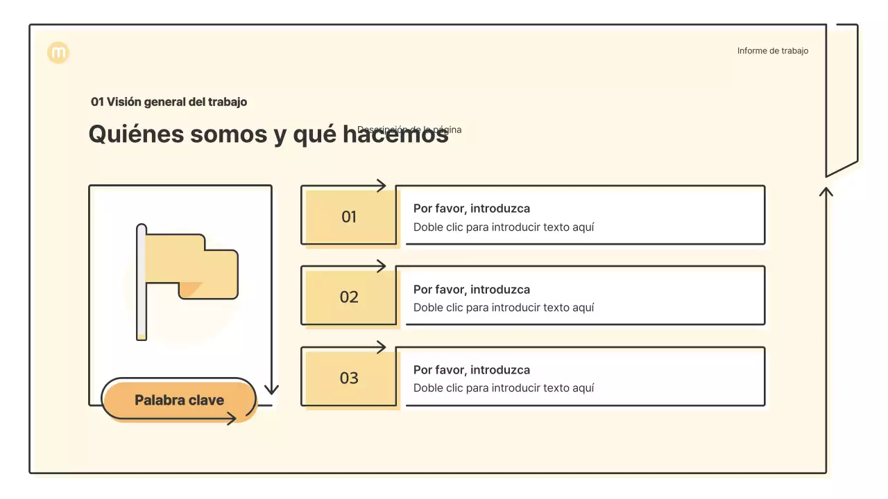 Formas puntiagudas con flechas en amarillo claro Kit de presentación empresarial
