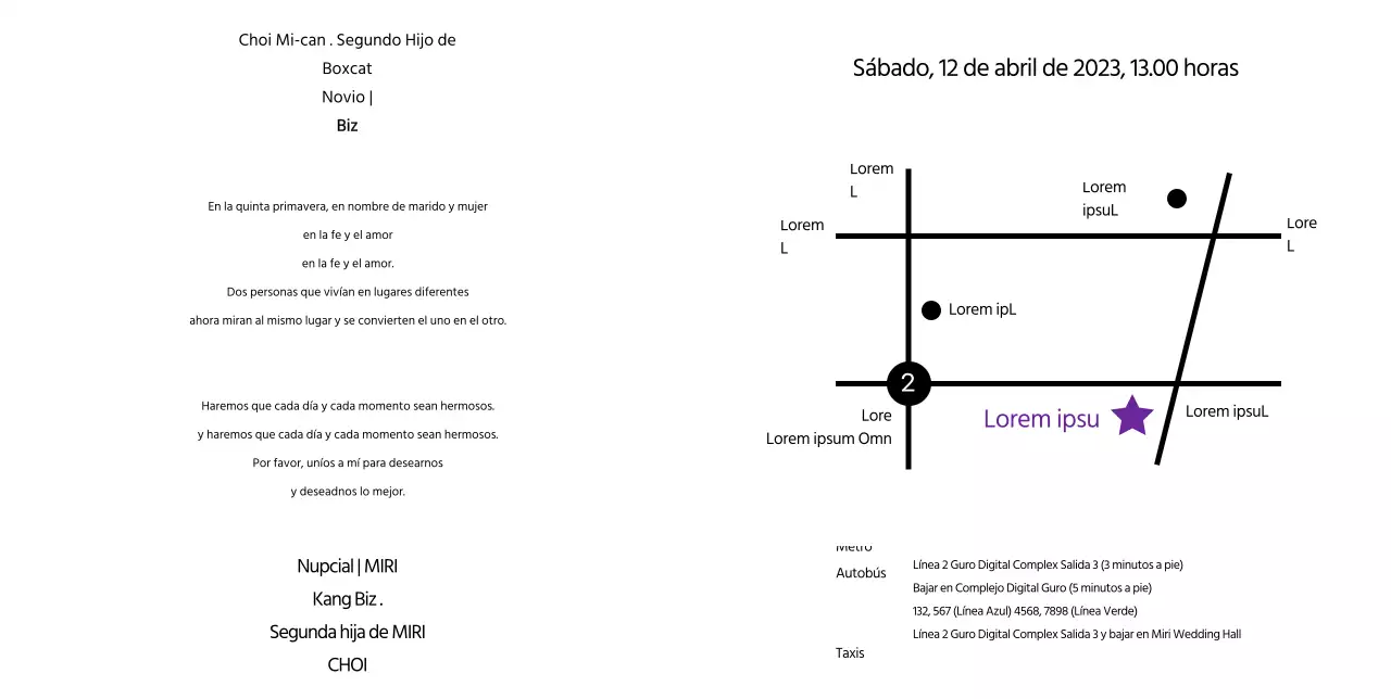 Vida en blancoCollar de película Invitación de boda