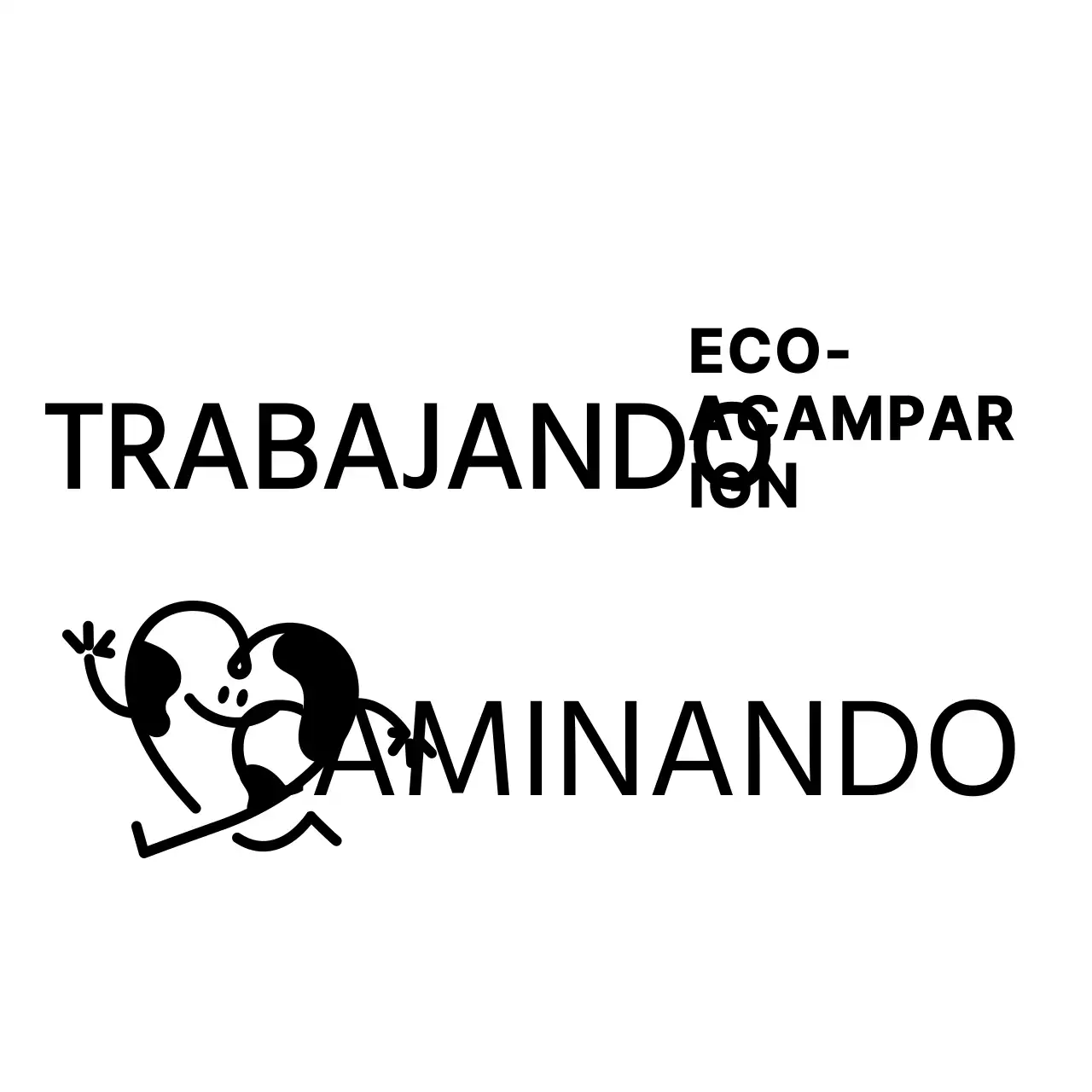 Combinación de texto y símbolos sencilla y limpia Promover e informar sobre campañas ecológicas