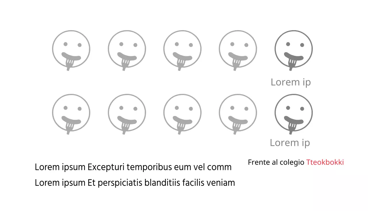 Tteokbokki frente a la escuela
