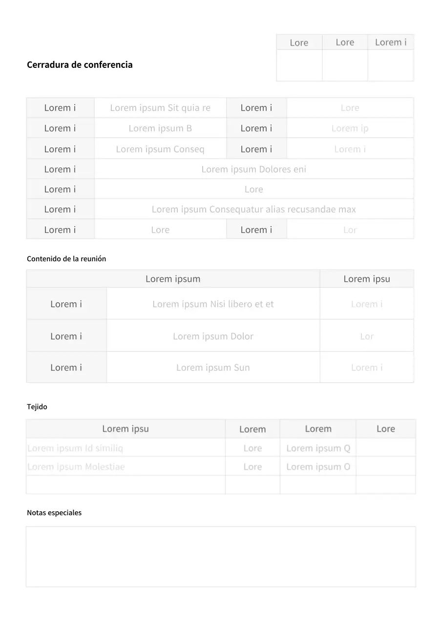 tonos grises limpio acta de la reunión informe de la reunión asociación escolar club de negocios plantilla de documento