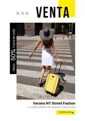 Amarillo Verano Nueva York Calle Moda Lookbook Venta Mujeres Compras