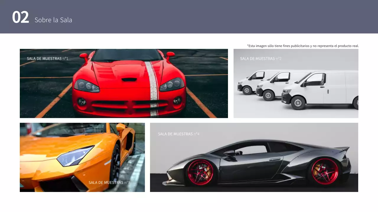 Plantilla de exposición de automoción