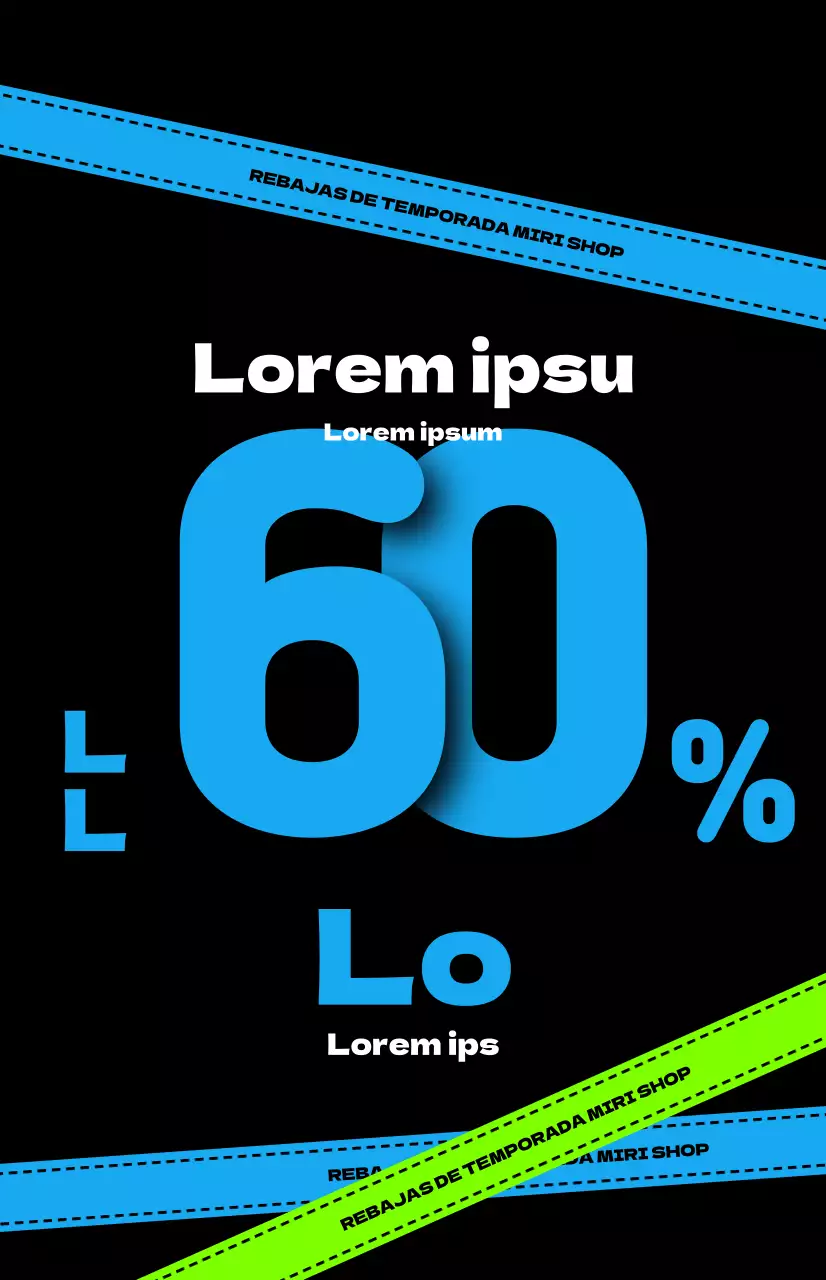 Anuncios de venta de caderas sobre fondo negro