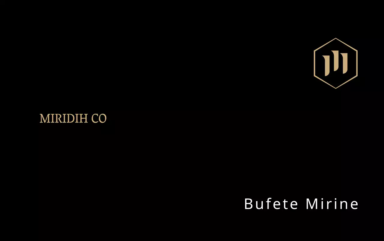 Promocionar un bufete de abogados con un concepto lujoso con un logotipo dorado y negro.
