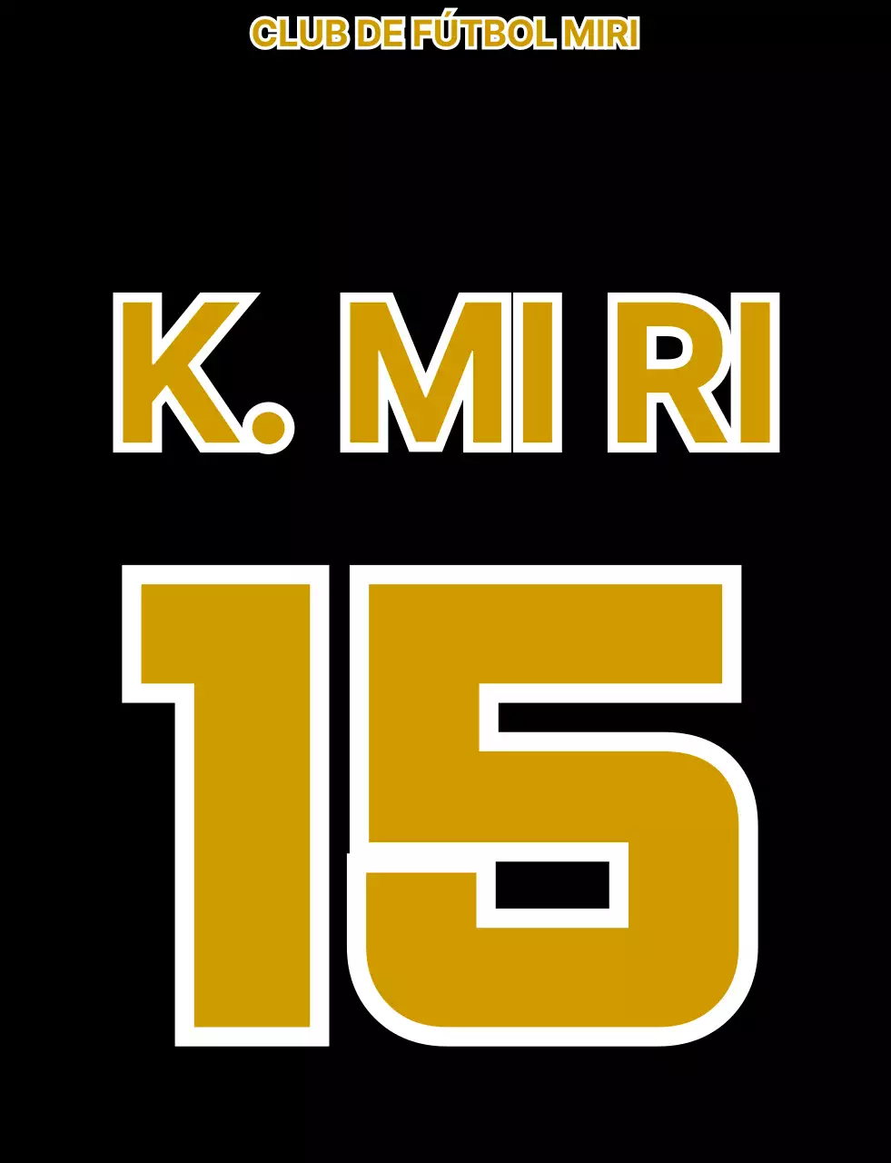 Chaleco de fútbol para socios con el logotipo del club de fútbol ilustrado con un oso negro y dorado