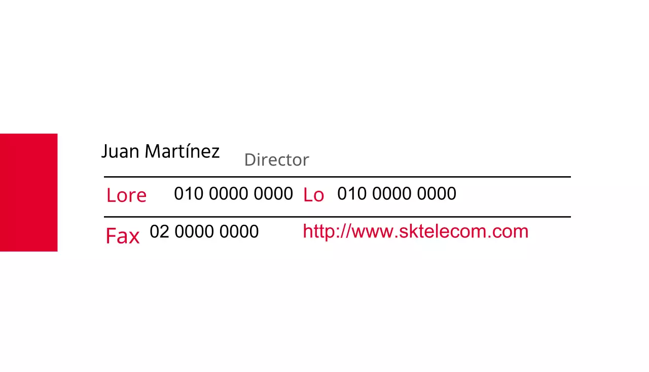 Tarjeta de visita Bizcom Corporate