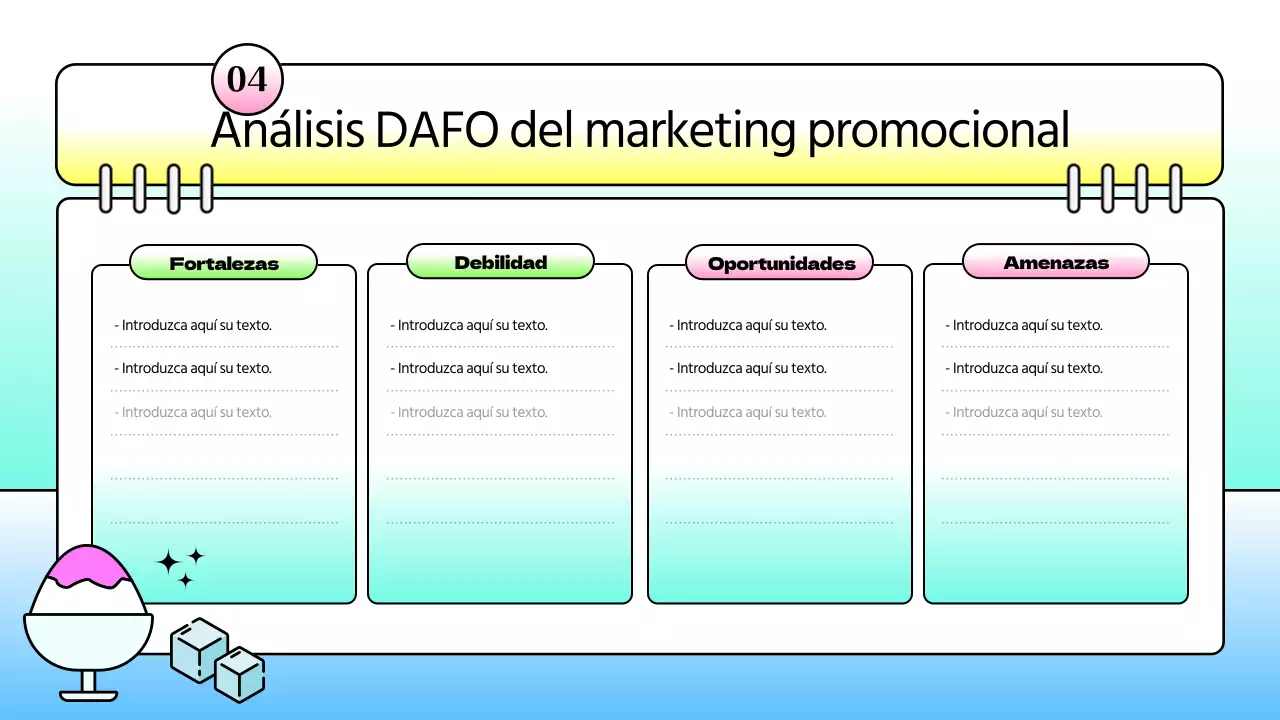 Informe de estrategia kitsch con un concepto de diario de vacaciones