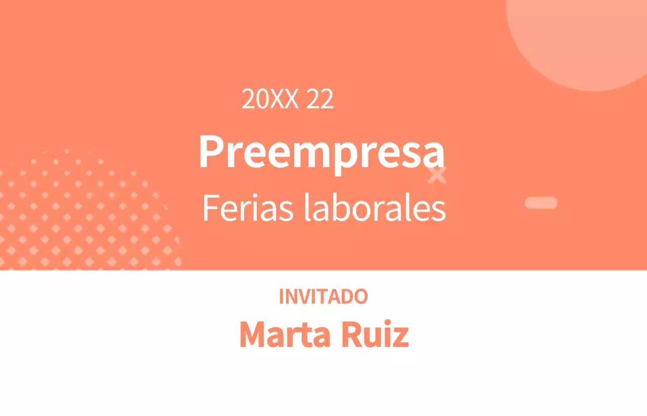 Credenciales sencillas para interesados con distintos conceptos de forma