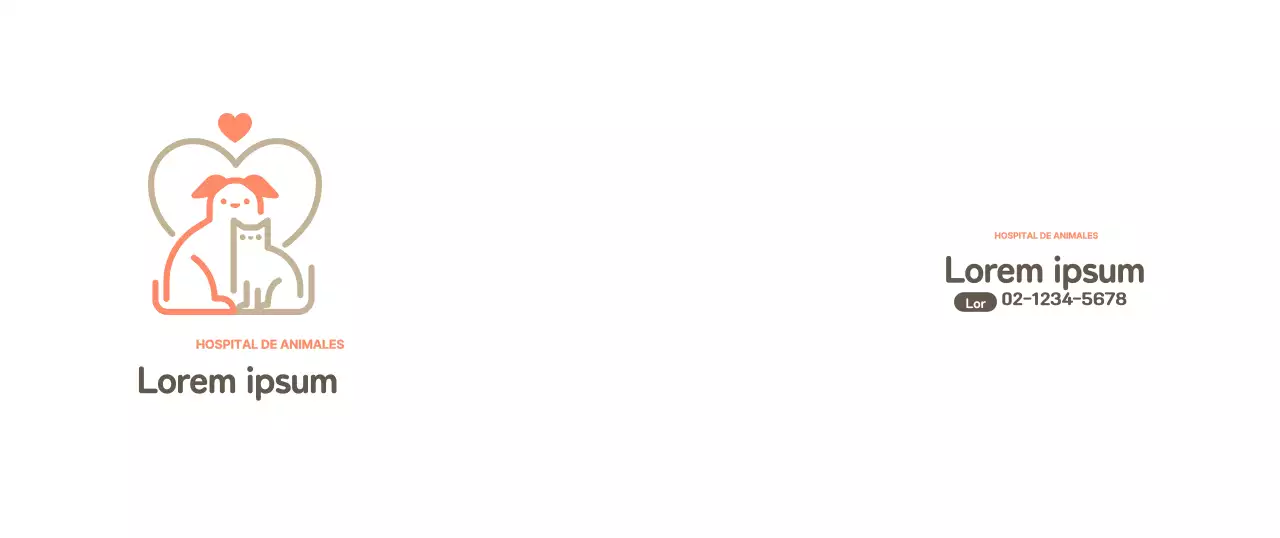 Taza blanca con el logotipo de un veterinario