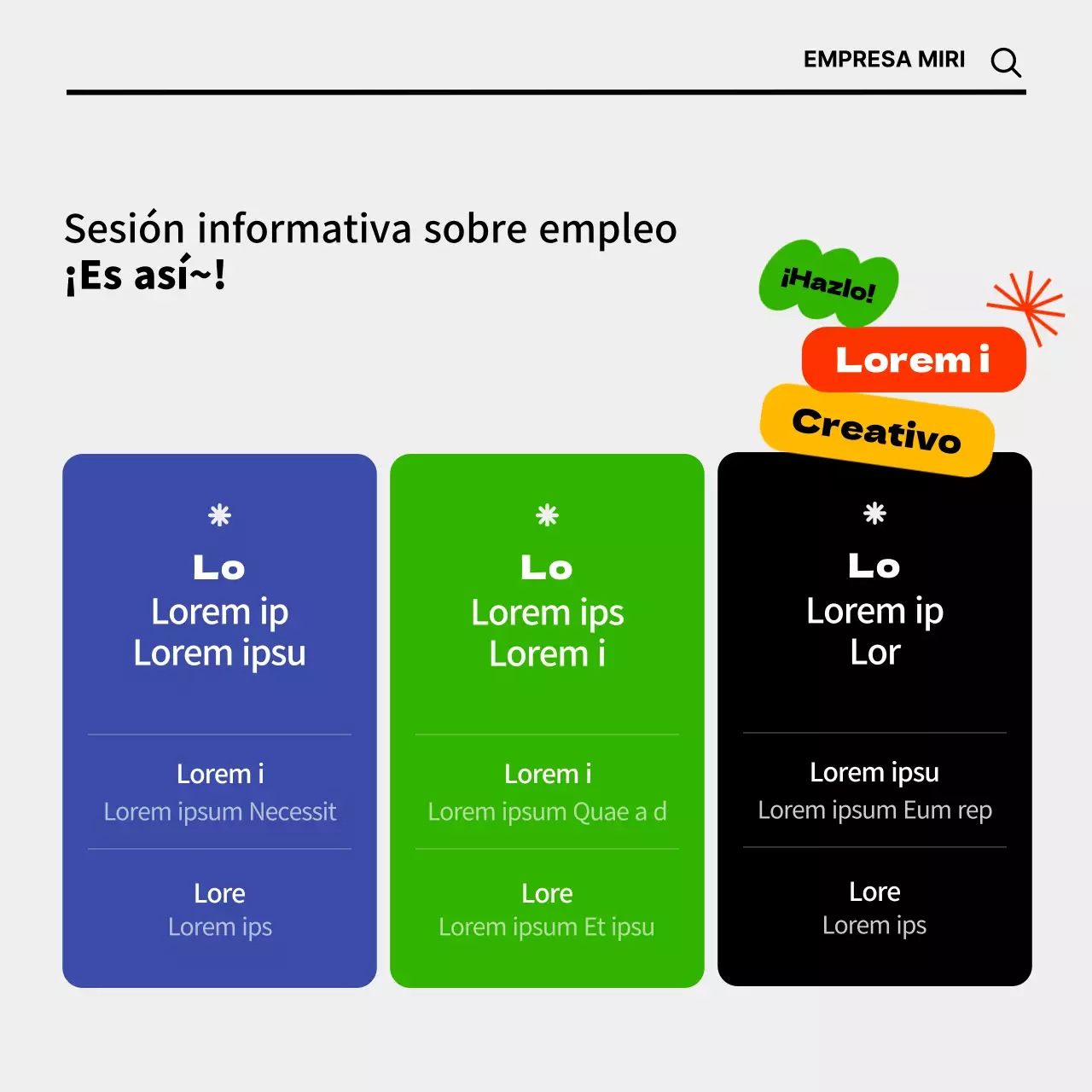 Ferias de empleo en línea con conceptos coloridos y simpáticos