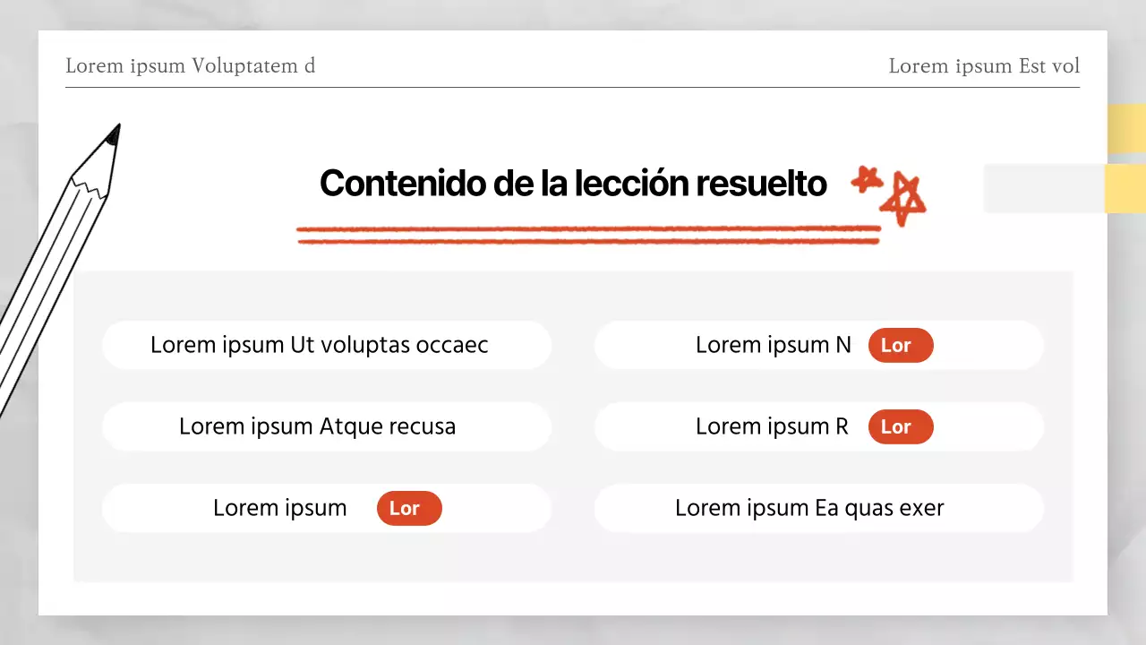 Respuestas al simulacro de examen de papel rojo y blanco