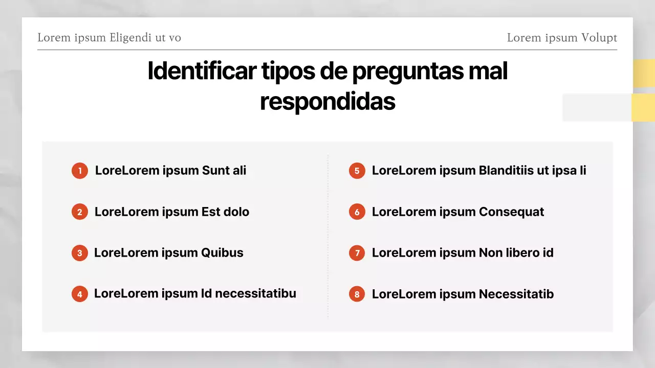 Respuestas al simulacro de examen de papel rojo y blanco