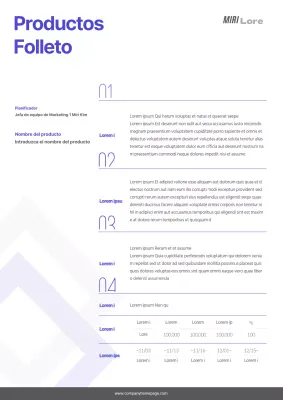 Una ficha de producto limpia y de color gris azulado