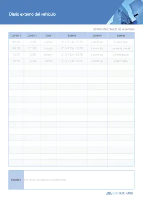 Blue Tone External Vehicle Management Leader Building Oficina de Seguridad de Gestión de Vehículos Comerciales