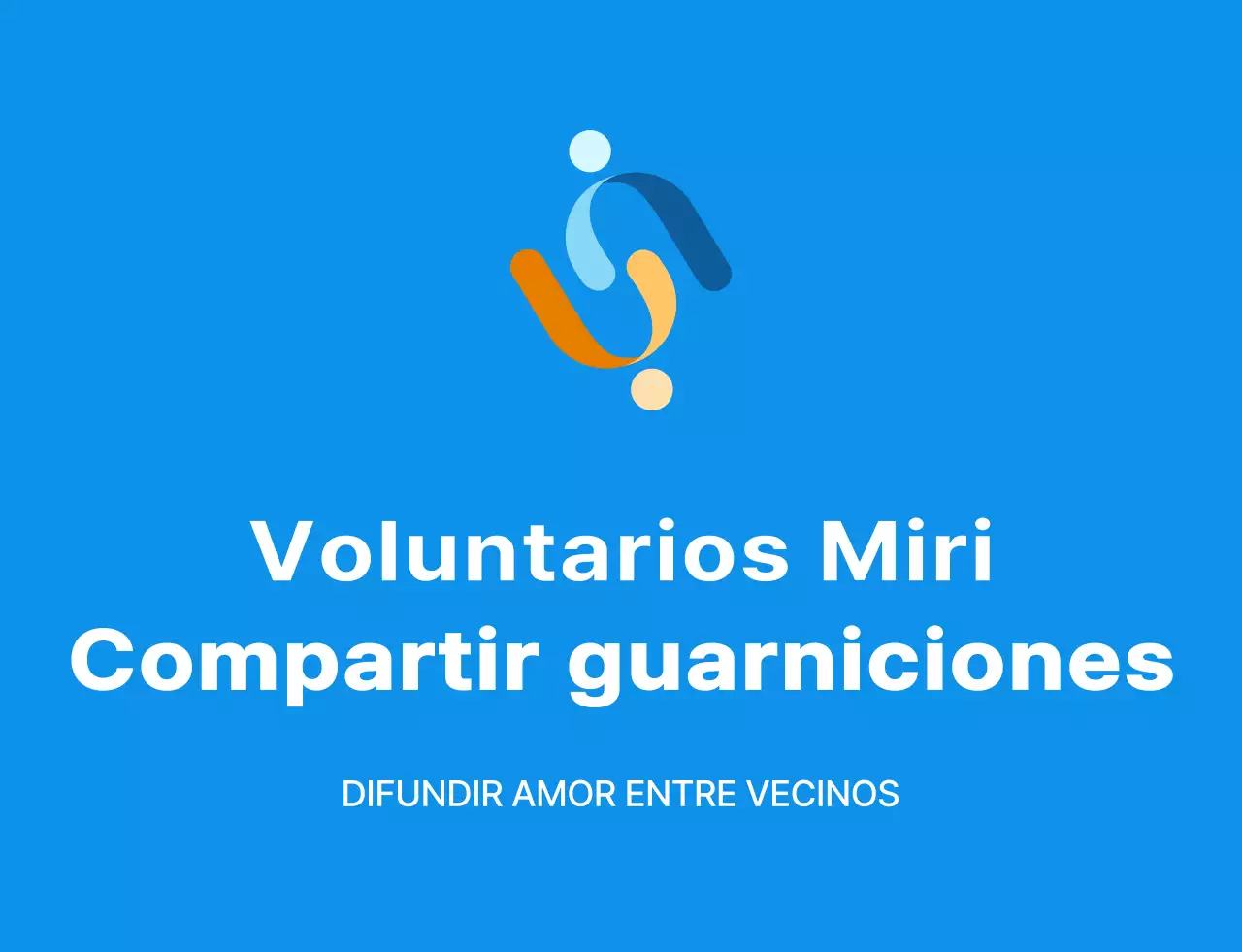 Chaleco sencillo de voluntario con el logotipo del símbolo del voluntario en azul, blanco y amarillo