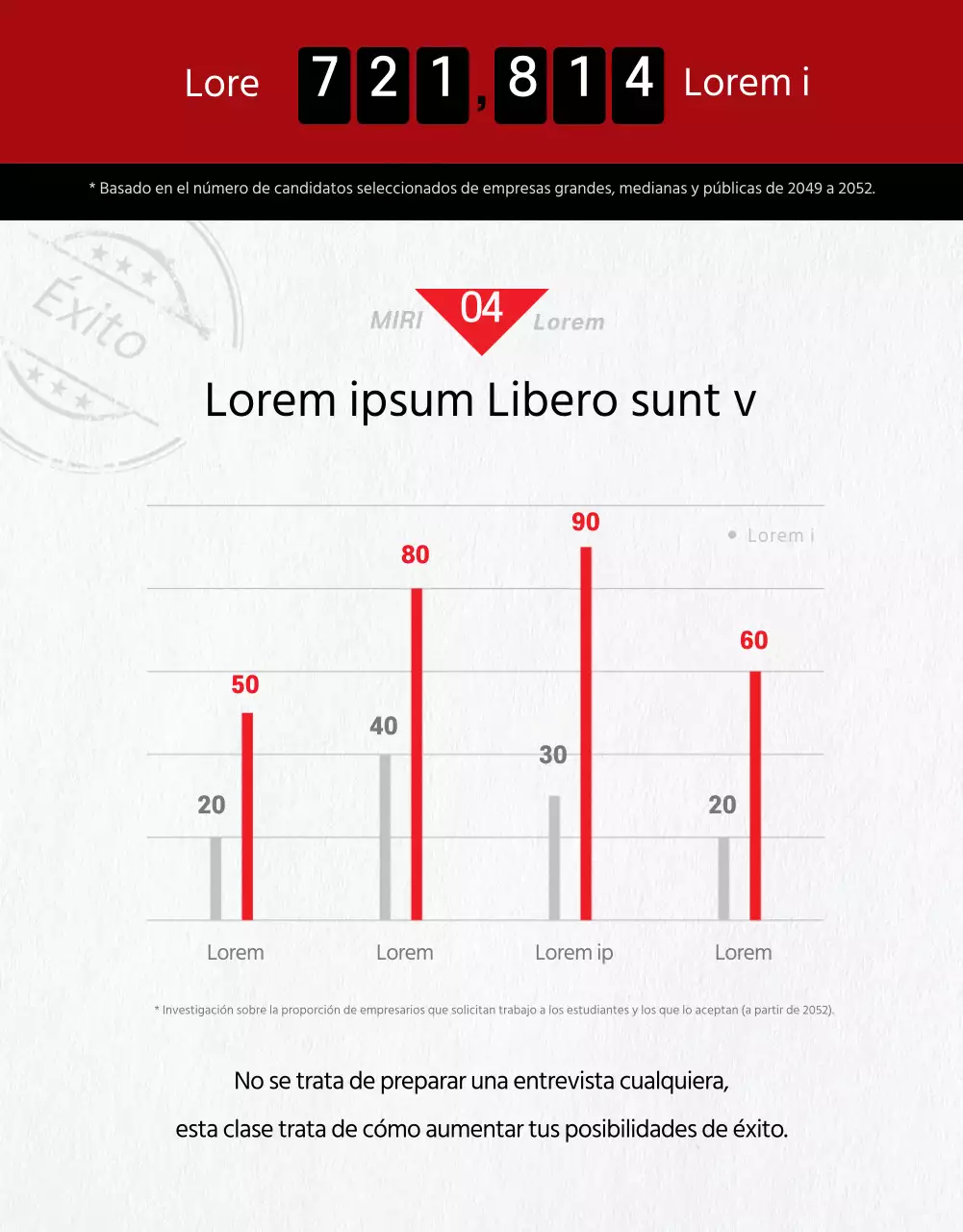 Una sencilla descripción roja y negra del curso de entrevista en línea