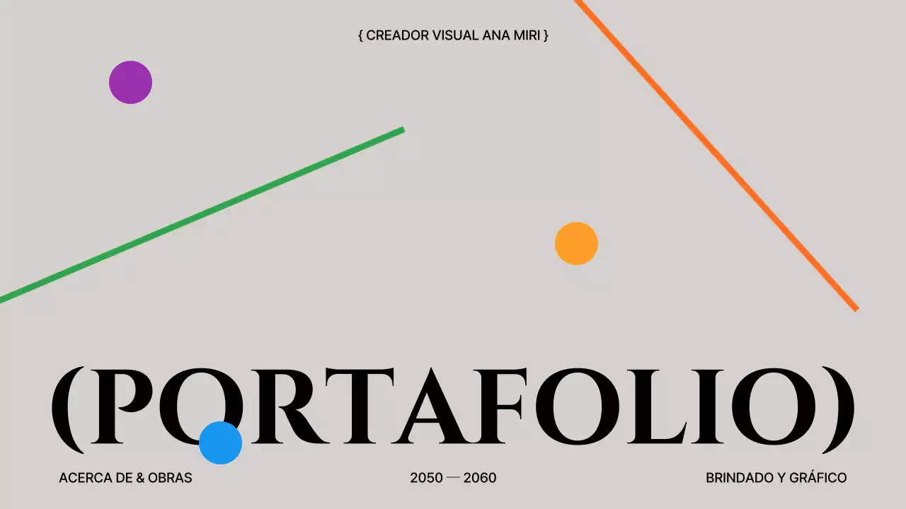 Cartera de diseño conceptual de líneas y formas grises y caqui