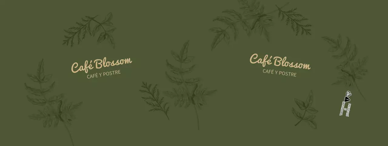 Café Ilustración Línea Verde