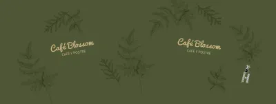 Café Ilustración Línea Verde