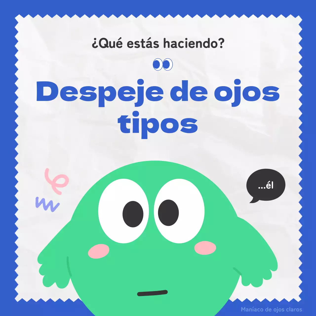 Una ilustración kitsch en azul y verde presenta al verdadero tipo de colega