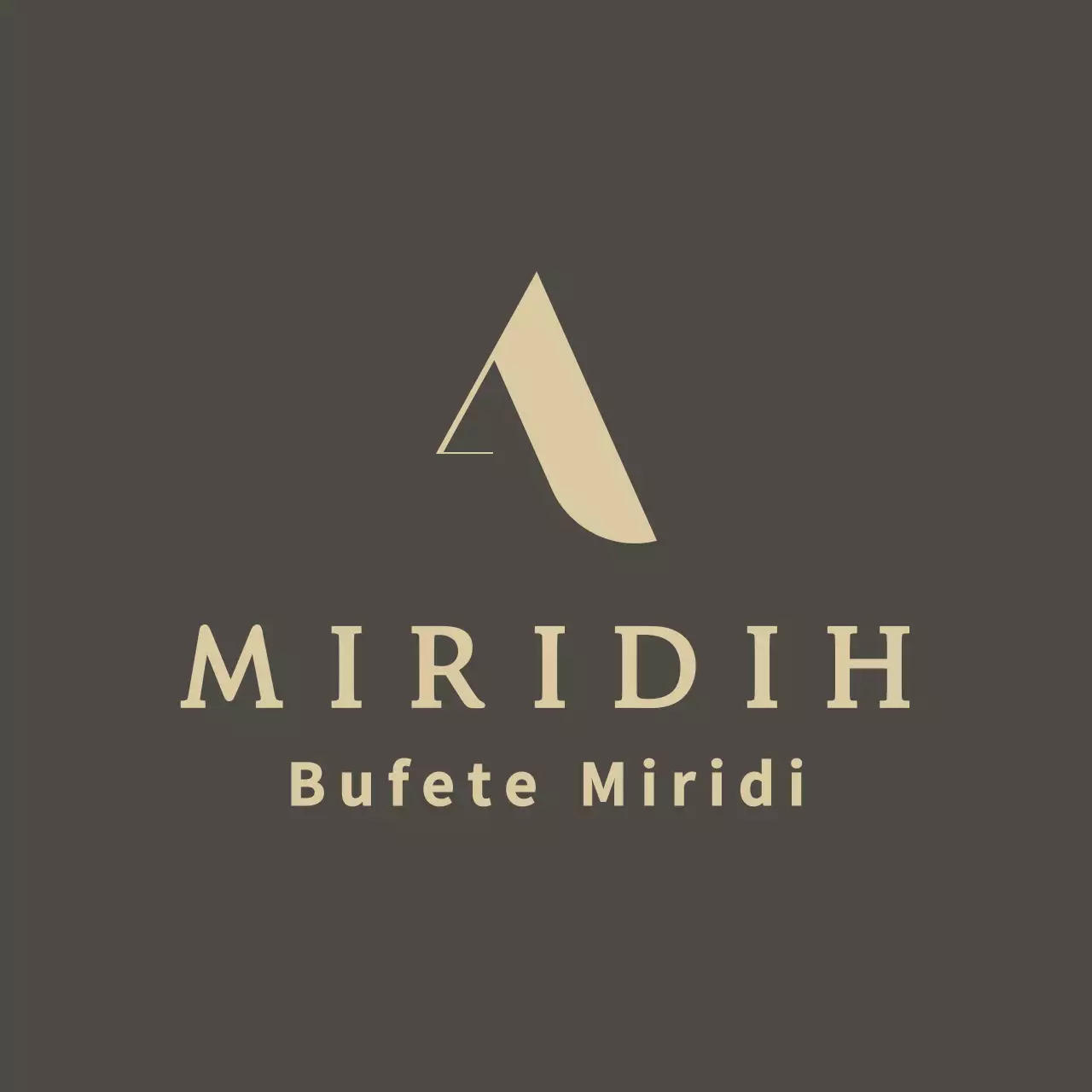 Una balsa marrón de aspecto elegante y caro con el logotipo y el nombre de su bufete.