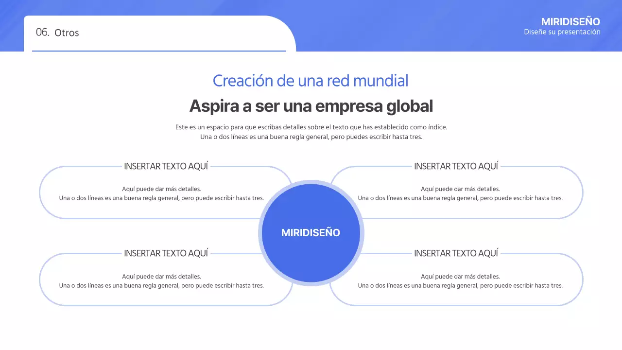 Propuesta de licitación simple en degradado azul