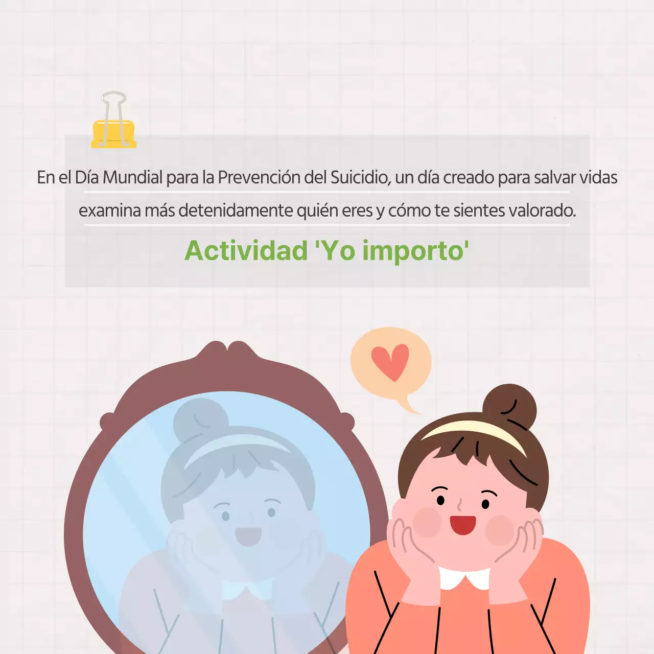 Duclass Tarjeta del Día Mundial para la Prevención del SuicidioNoticias Diseño