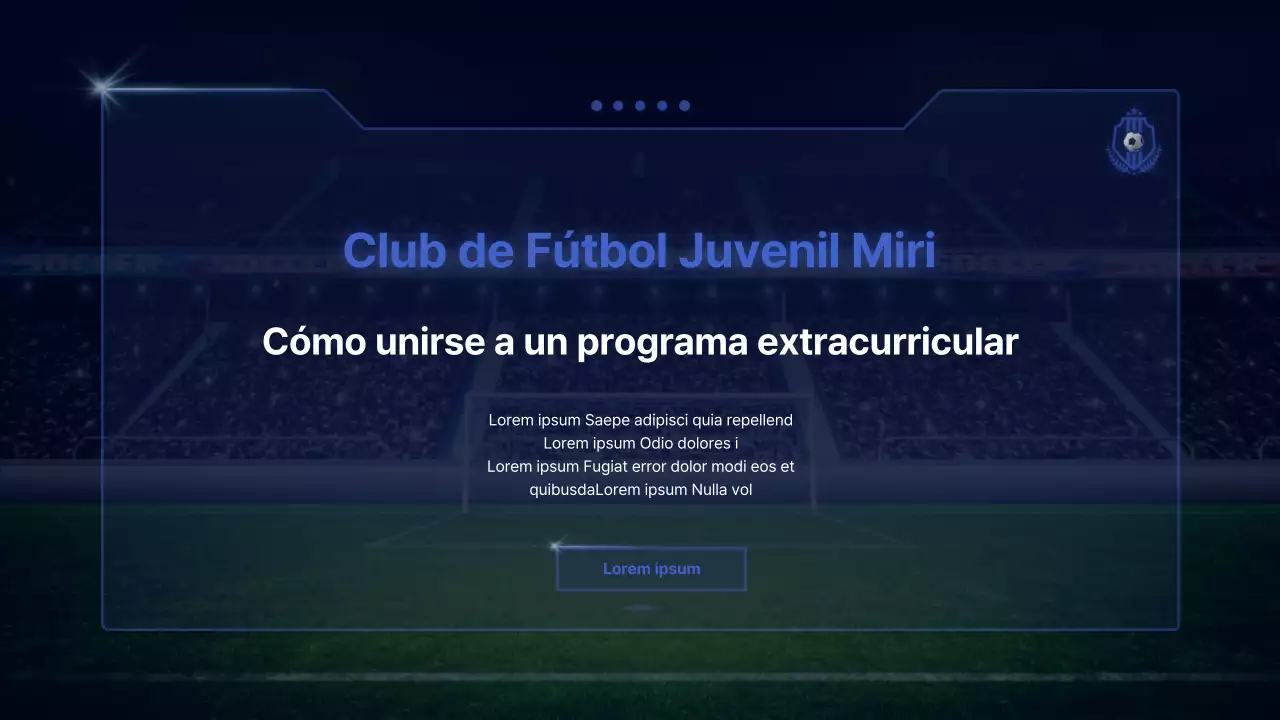 Guía de contratación del club de fútbol del programa ciberconceptual extraescolar Sodomy