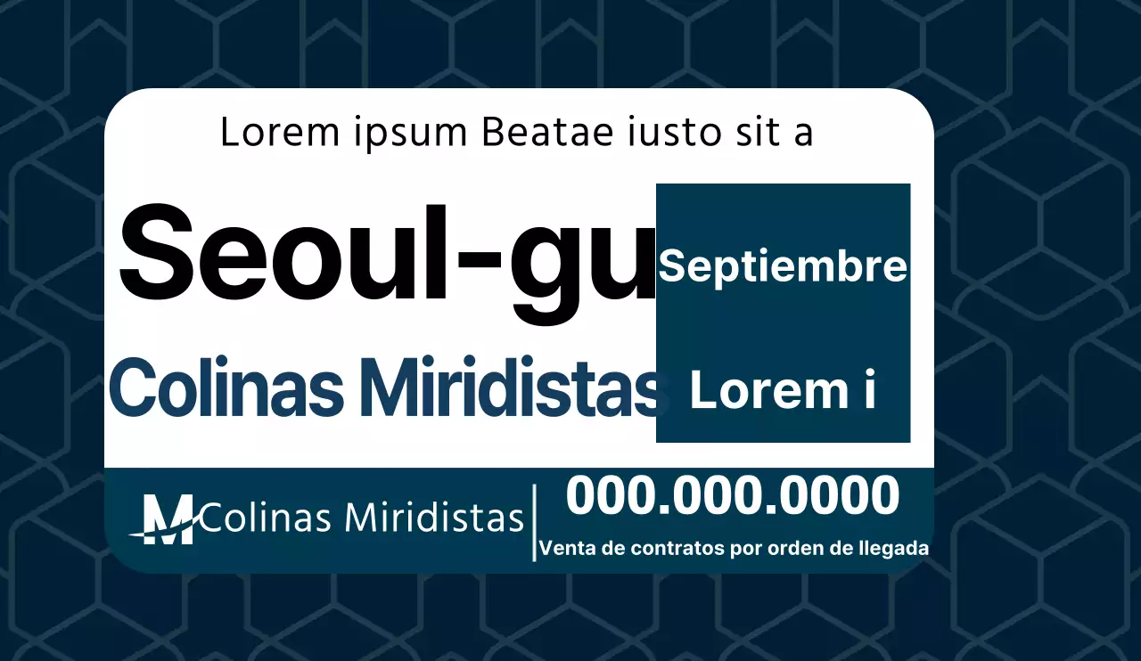 Diseñar un anuncio de venta legible con un patrón poligonal