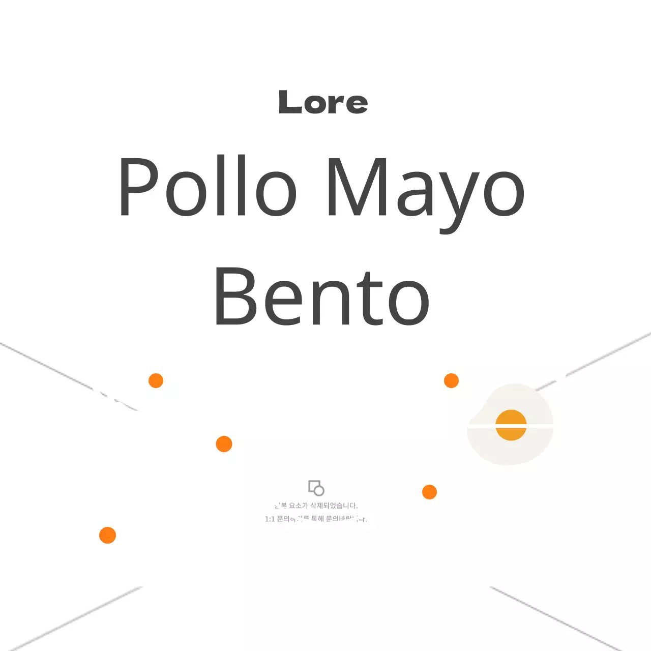 Bento de pollo y mayonesa