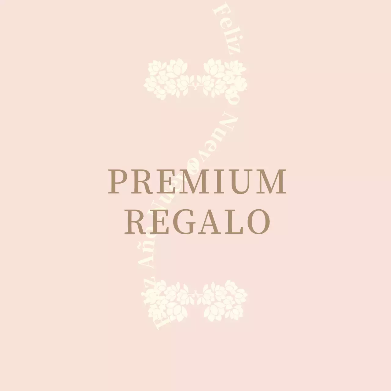 Etiqueta de regalo tradicional con ilustración rosa