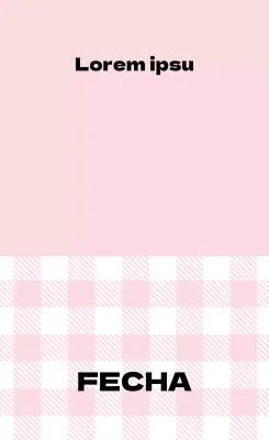 Etiquetas de cocina a cuadros rosas