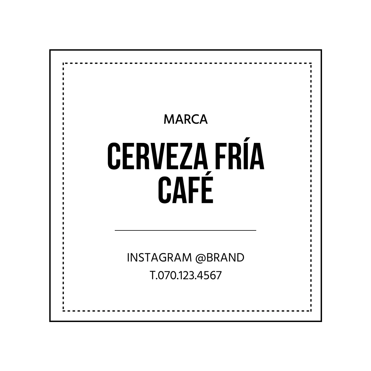 Café con borde blanco