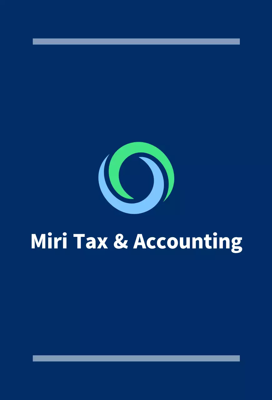 Banderín azul marino para oficina pública con el logotipo y el nombre de la oficina fiscal y contable.