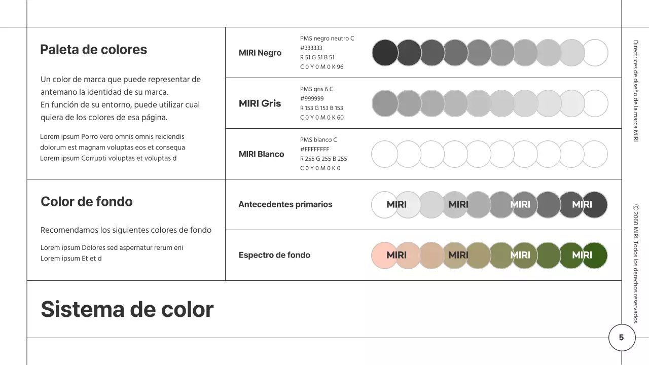 Directrices de diseño de marca para un módulo minimalista con líneas blancas y negras