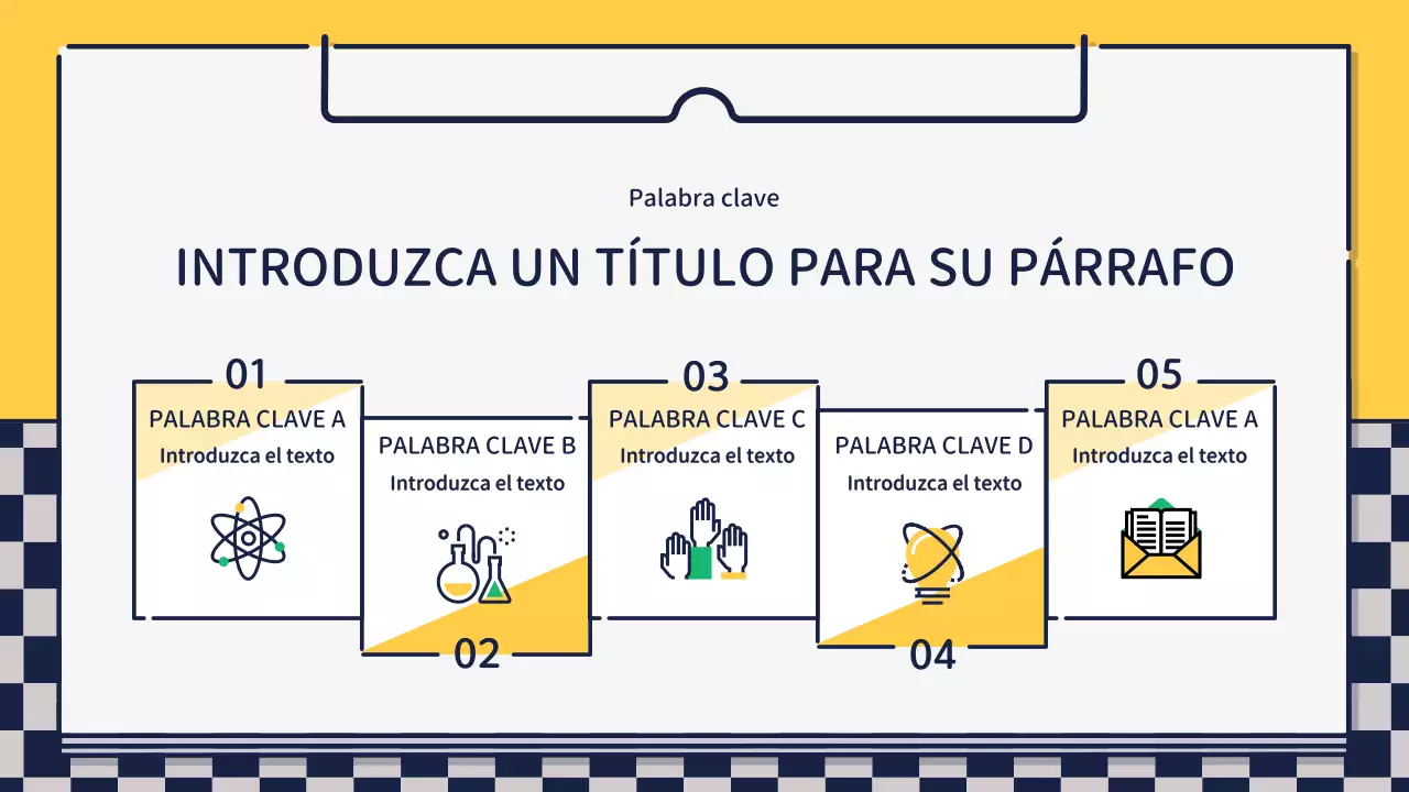 Presentación sobre el diseño de iconos bonitos y básicos en verde y amarillo