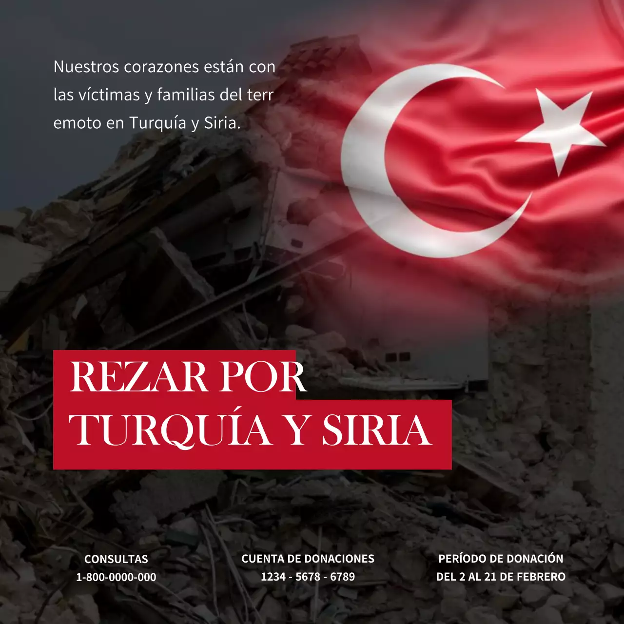 Guía negra y roja de donaciones para terremotos