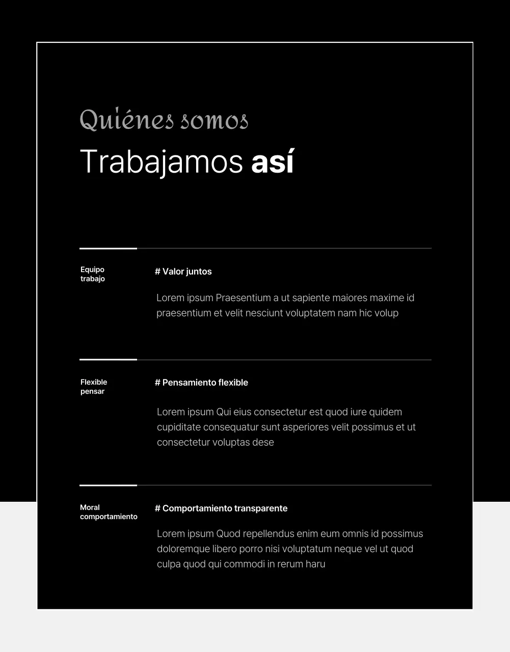  Ofertas de empleo básicas en blanco y negro
