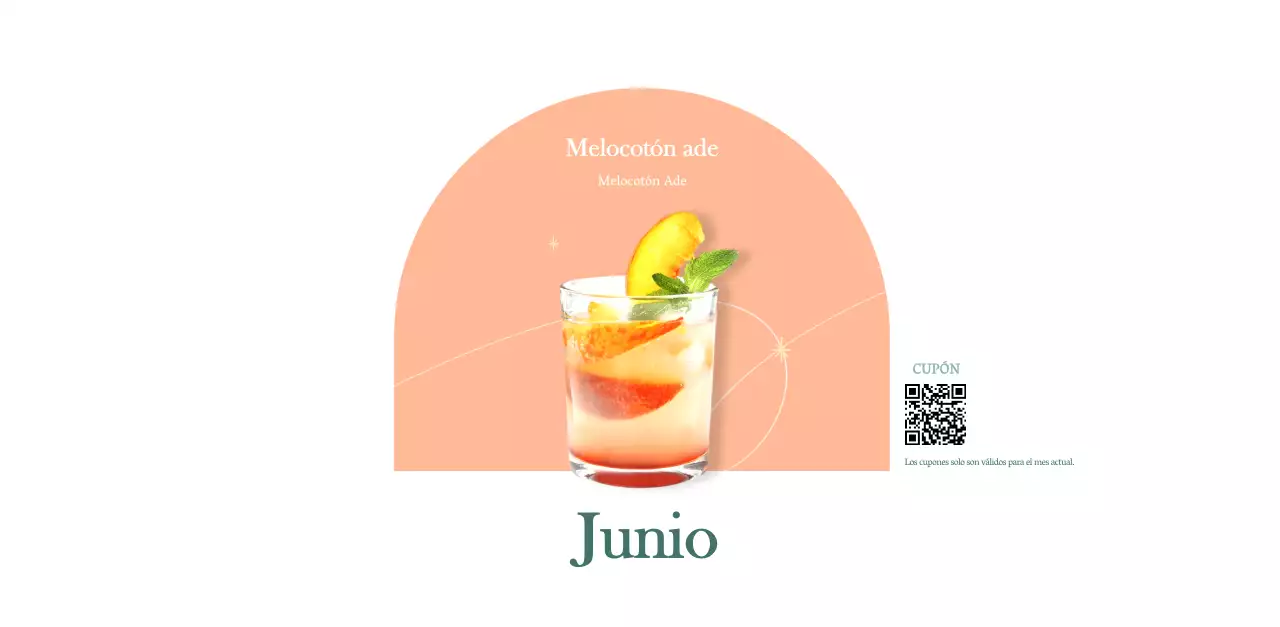 Calendario de cafés con recomendaciones de bebidas del mes