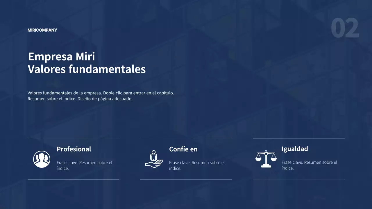 Plantilla de plan de empresa sencillo