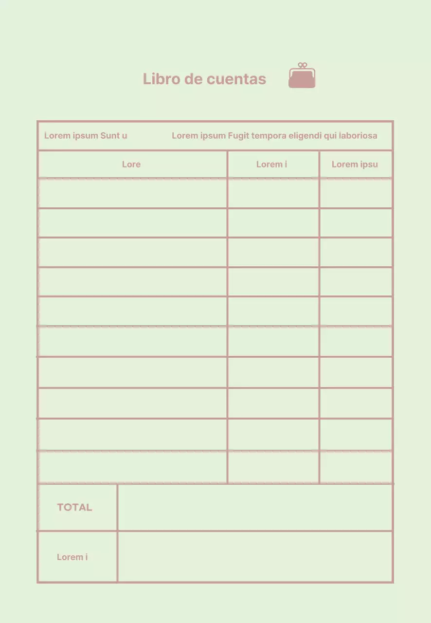 Icono de la Casa de la Moneda Libro mayor sencillo