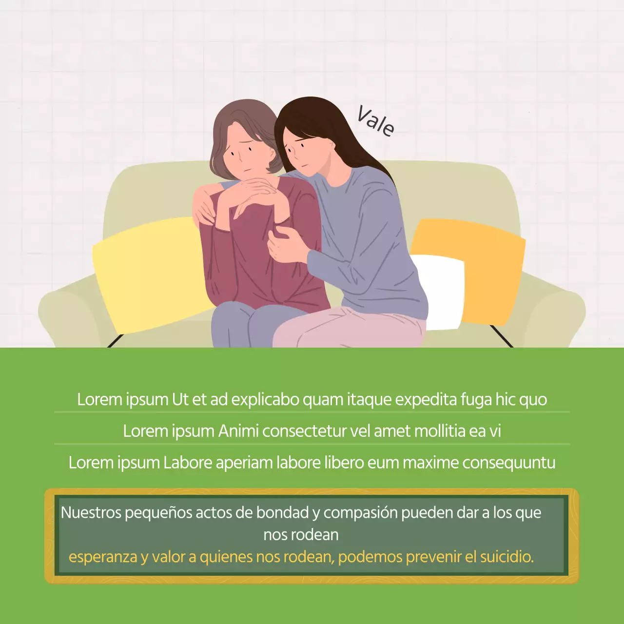 Duclass Tarjeta del Día Mundial para la Prevención del SuicidioNoticias Diseño